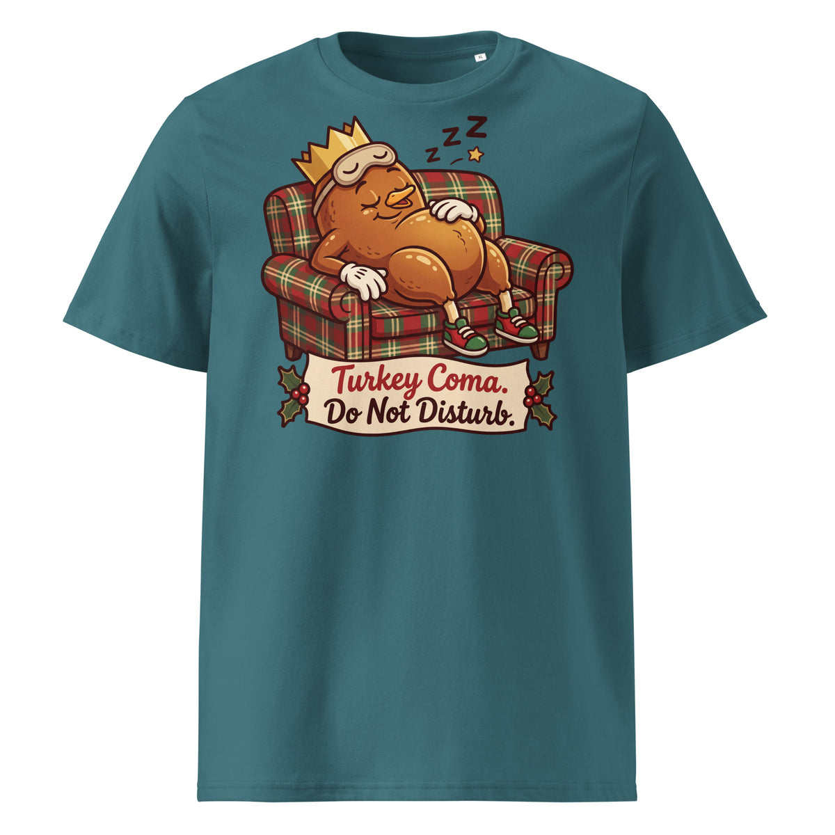 Turkey Coma. Do Not Disturb. Christmas T-Shirt (Pastels) - Ricki Robin