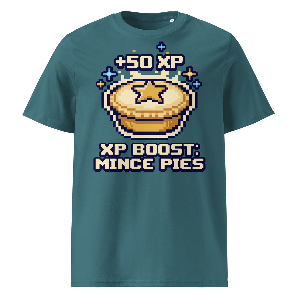 XP Boost: Mince Pies Christmas T-Shirt (Pastels) - Ricki Robin