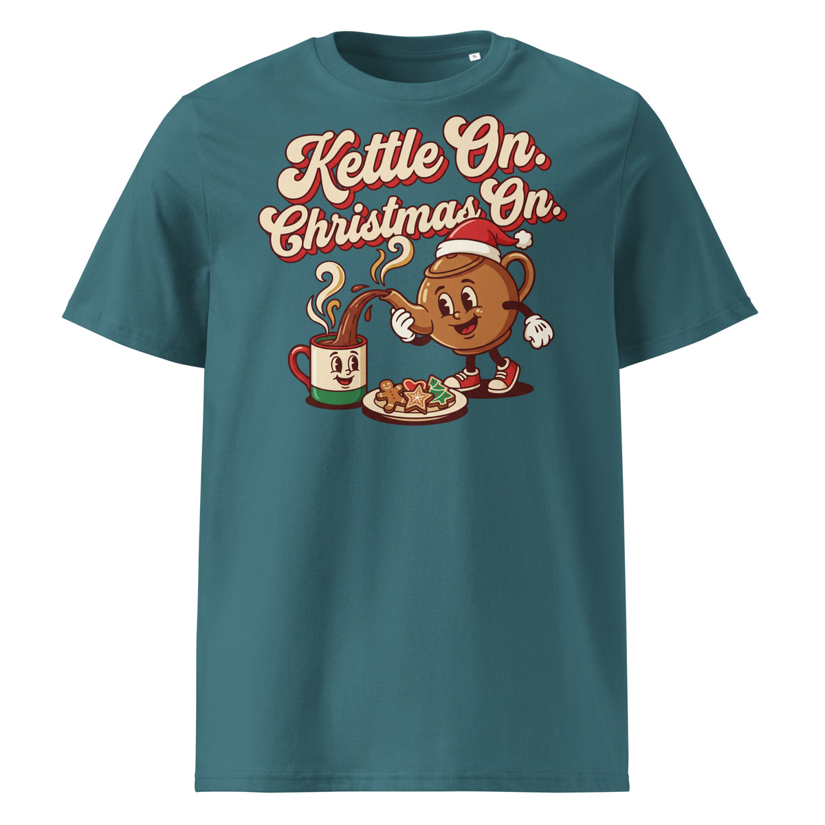 Kettle On. Christmas On. T-Shirt (Pastels) - Ricki Robin