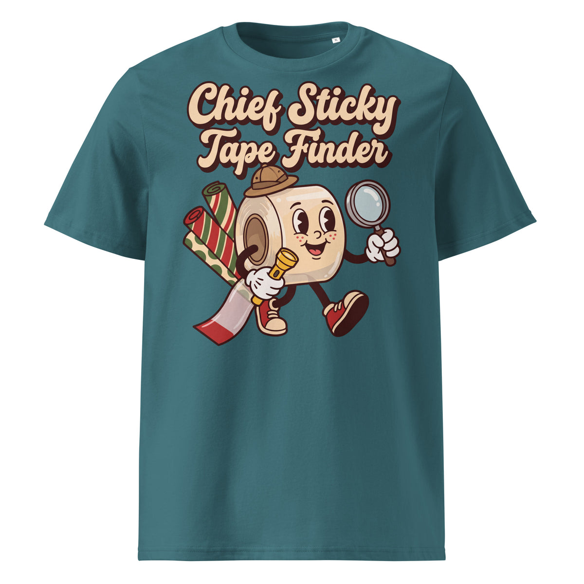 Chief Sticky Tape Finder Christmas T-Shirt (Pastels) - Ricki Robin