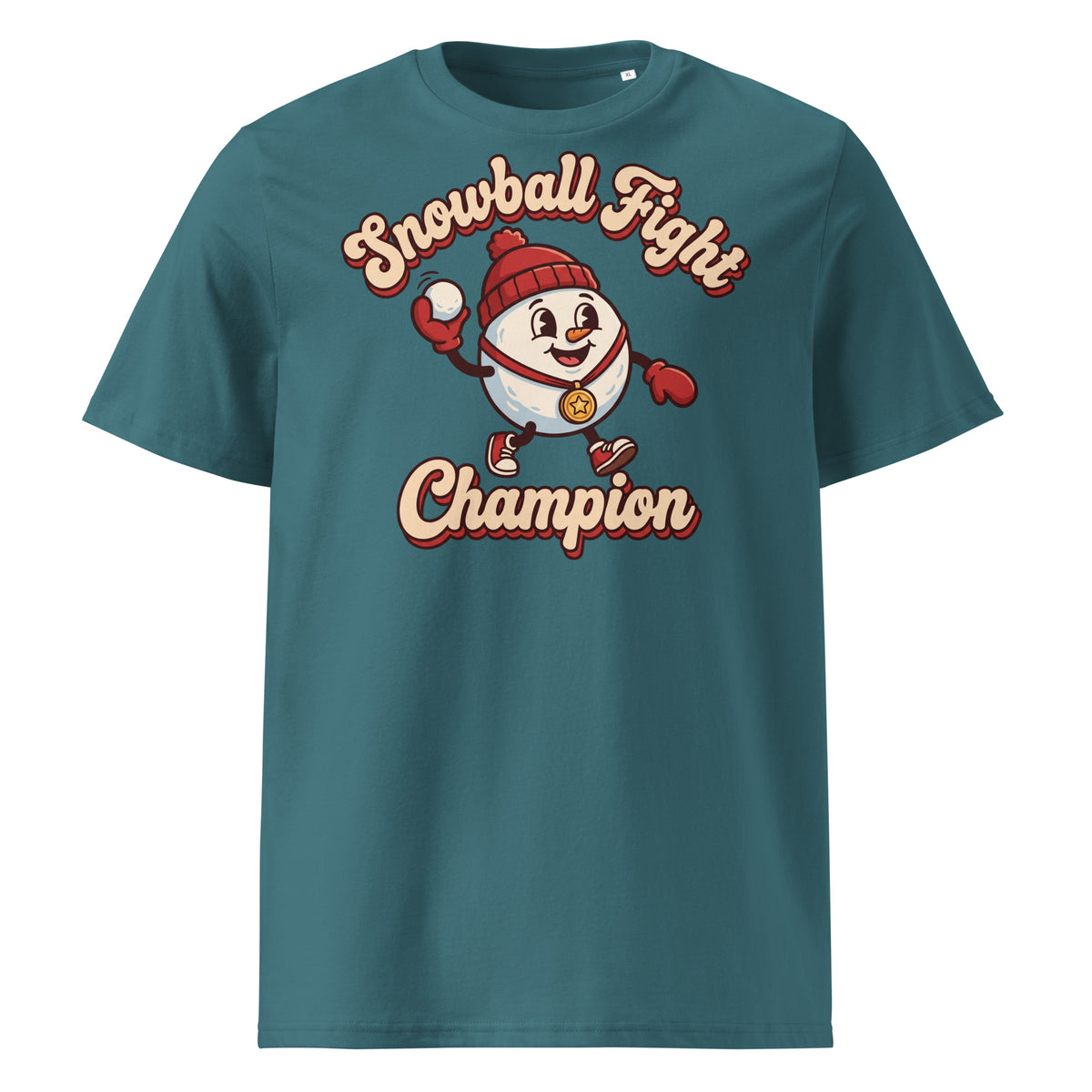 Snowball Fight Champion Christmas T-Shirt (Pastels) - Ricki Robin