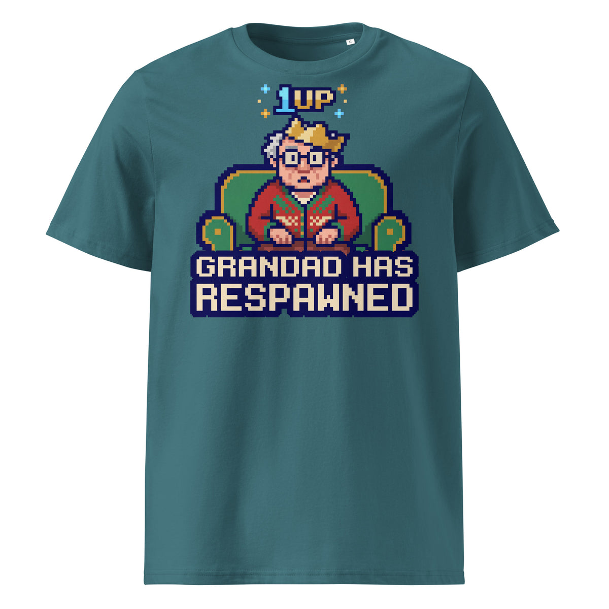 Grandad Has Respawned Christmas T-Shirt (Pastels) - Ricki Robin