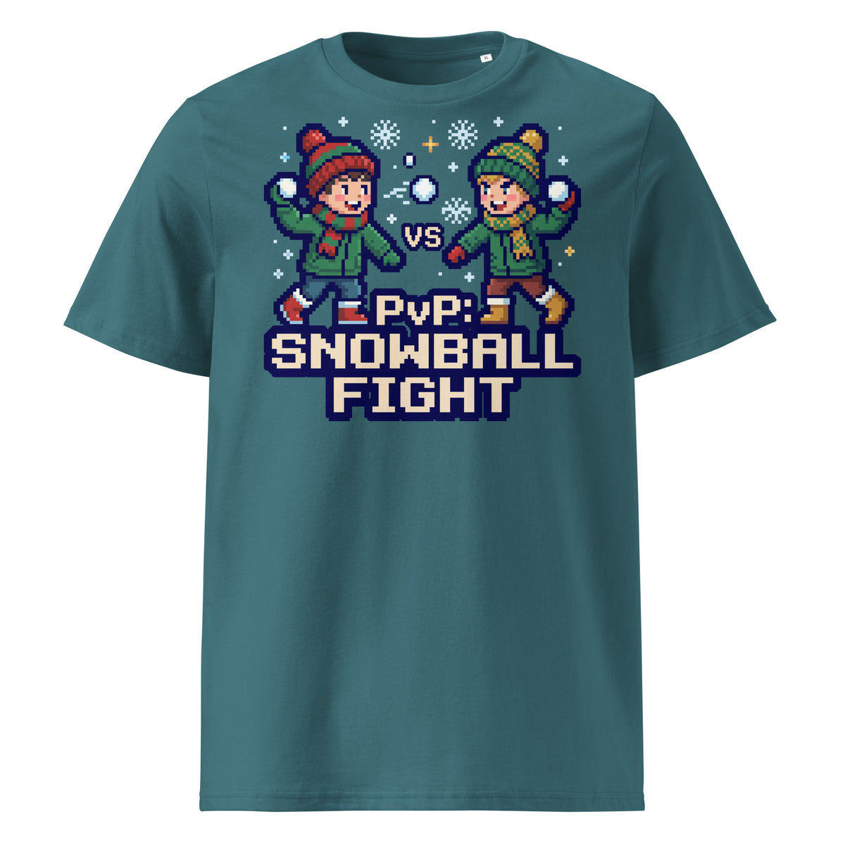 PvP: Snowball Fight Christmas T-Shirt (Pastels) - Ricki Robin