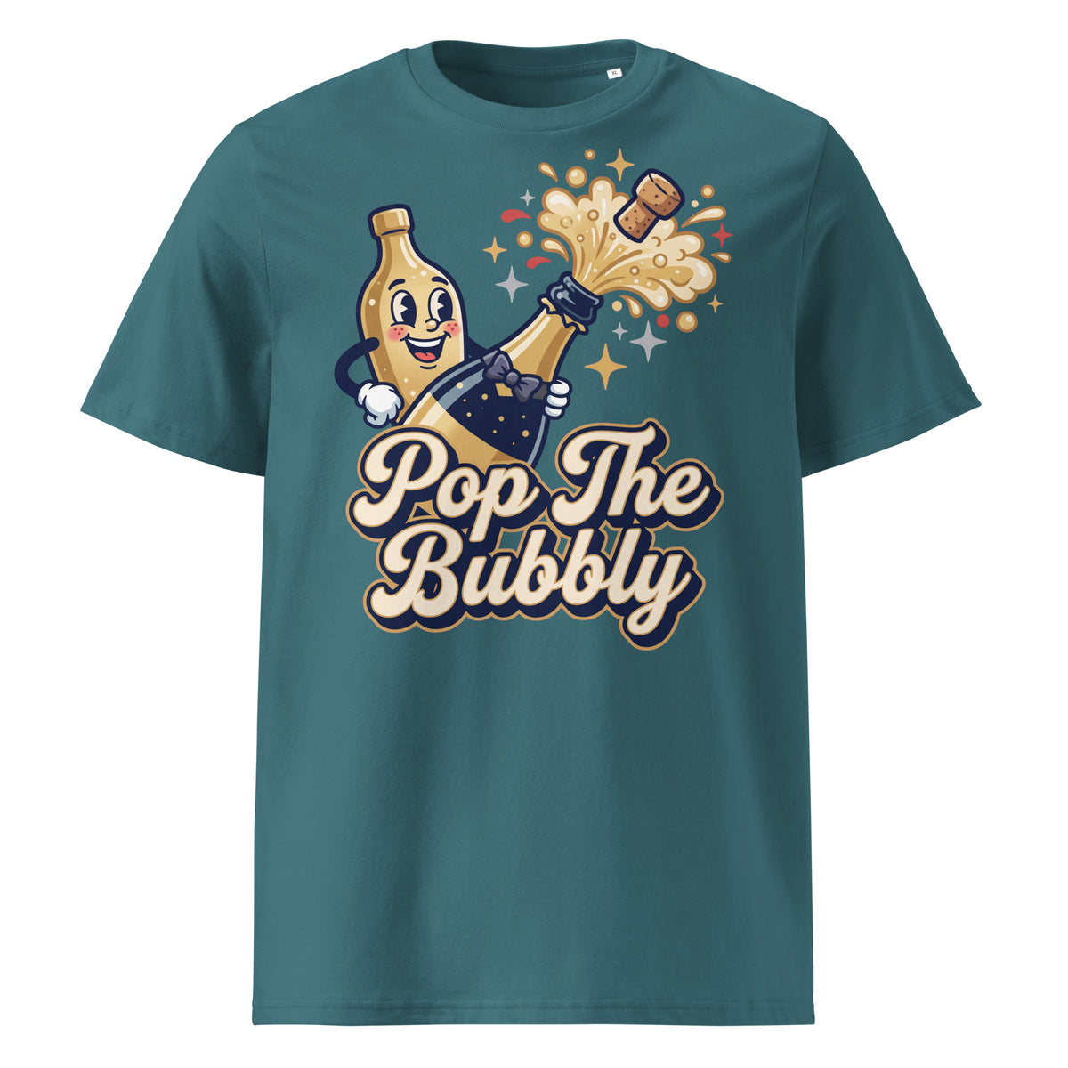 Pop The Bubbly New Year T-Shirt (Pastels) - Ricki Robin