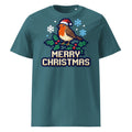 8-Bit Robin Christmas T-Shirt (Pastels) - Ricki Robin