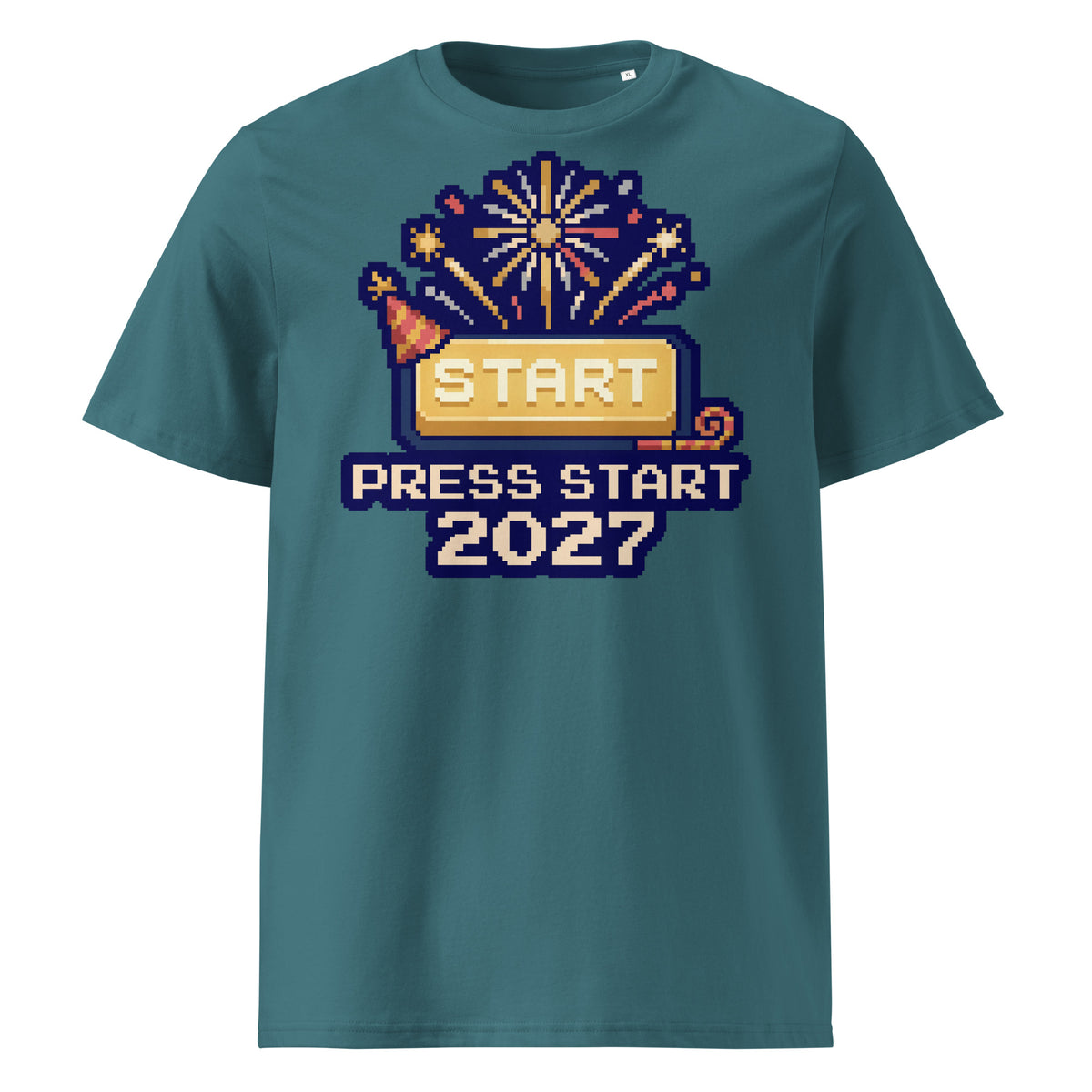 Press Start 2027 New Year T-Shirt (Pastels) - Ricki Robin