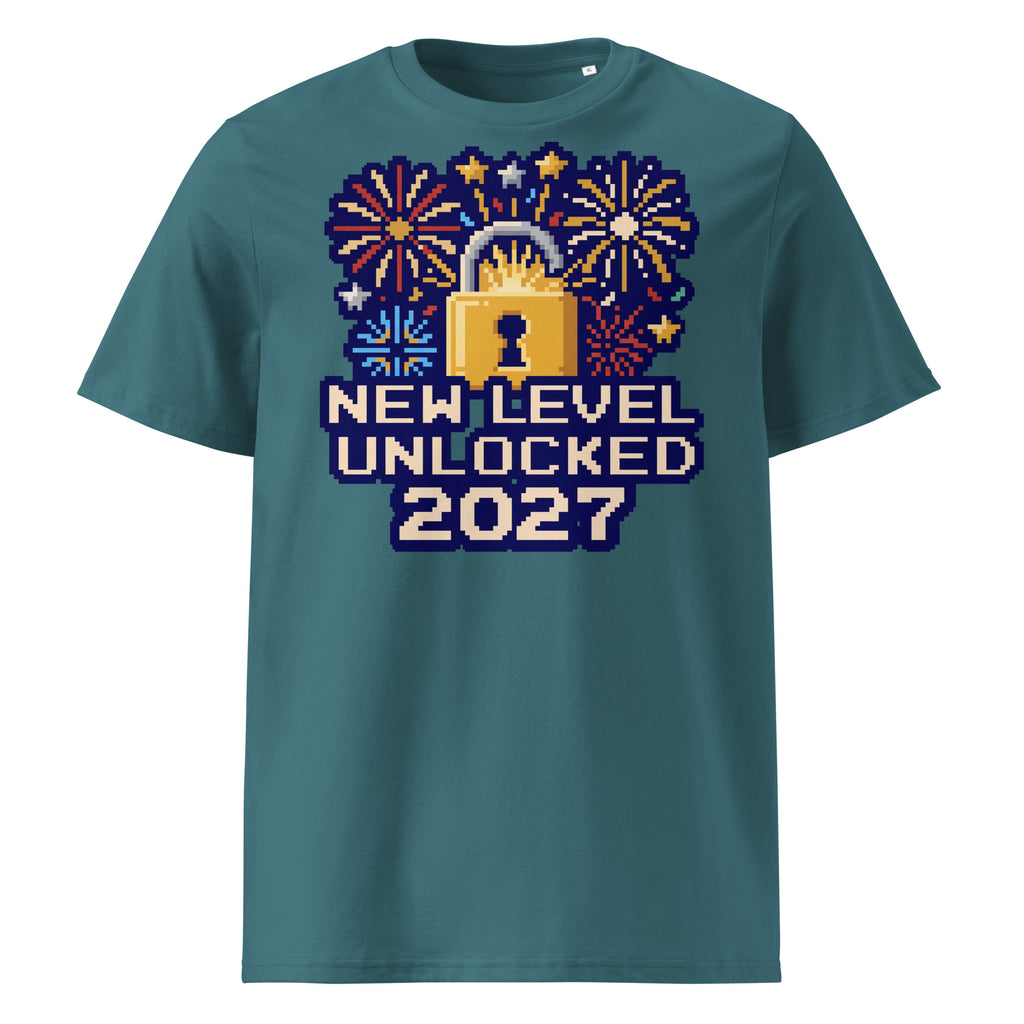 New Level Unlocked 2027 New Year T-Shirt (Pastels) - Ricki Robin