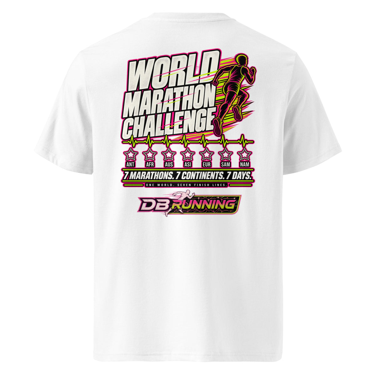 World Marathon Challenge Male - T-Shirt - DB Running