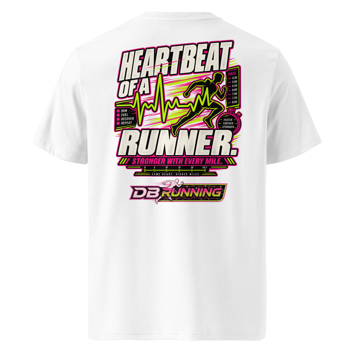 Heartbeat of a Runner Male - T-Shirt - DB Running