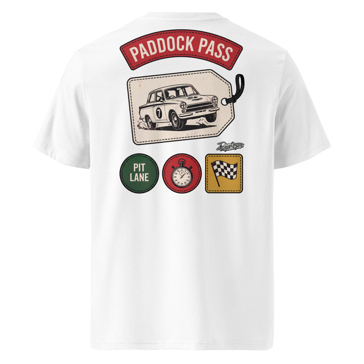 Cortina Paddock Pass Seven T-Shirt - Dean's Classic Cars