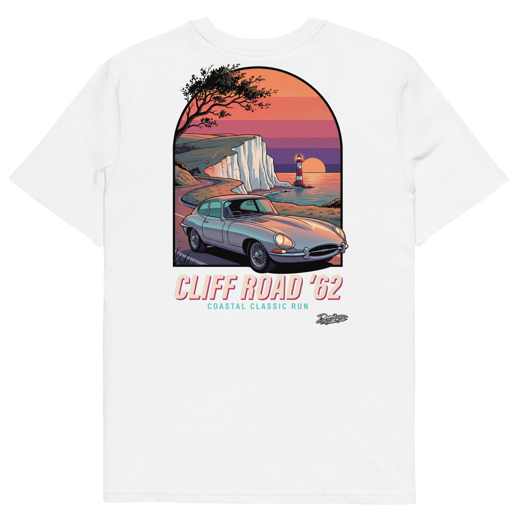 E Type Cliff Road T-Shirt - Dean's Classic Cars