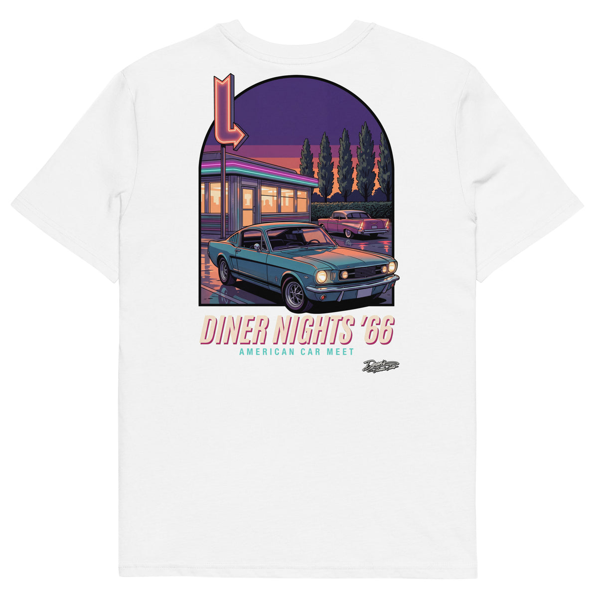 Mustang GT Diner Nights T-Shirt - Dean's Classic Cars