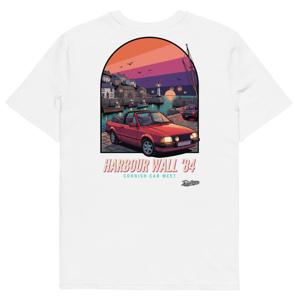 XR3i Cabriolet Harbour Wall T-Shirt - Dean's Classic Cars