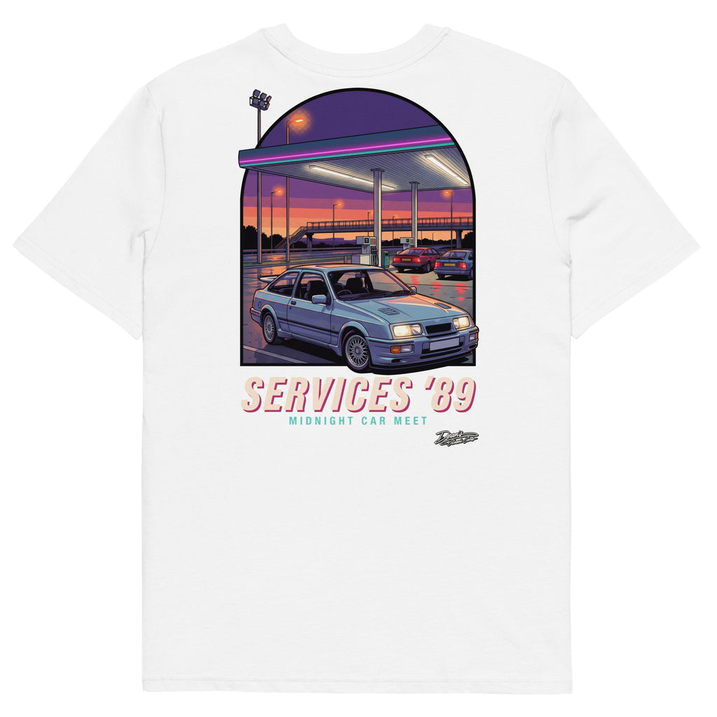 Sierra Cosworth Midnight Services T-Shirt - Dean's Classic Cars
