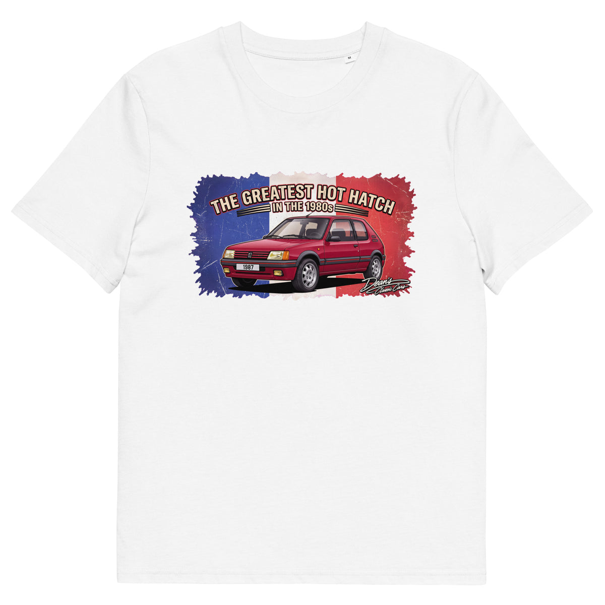 205 GTI Cherry Red T-Shirt - Dean's Classic Cars