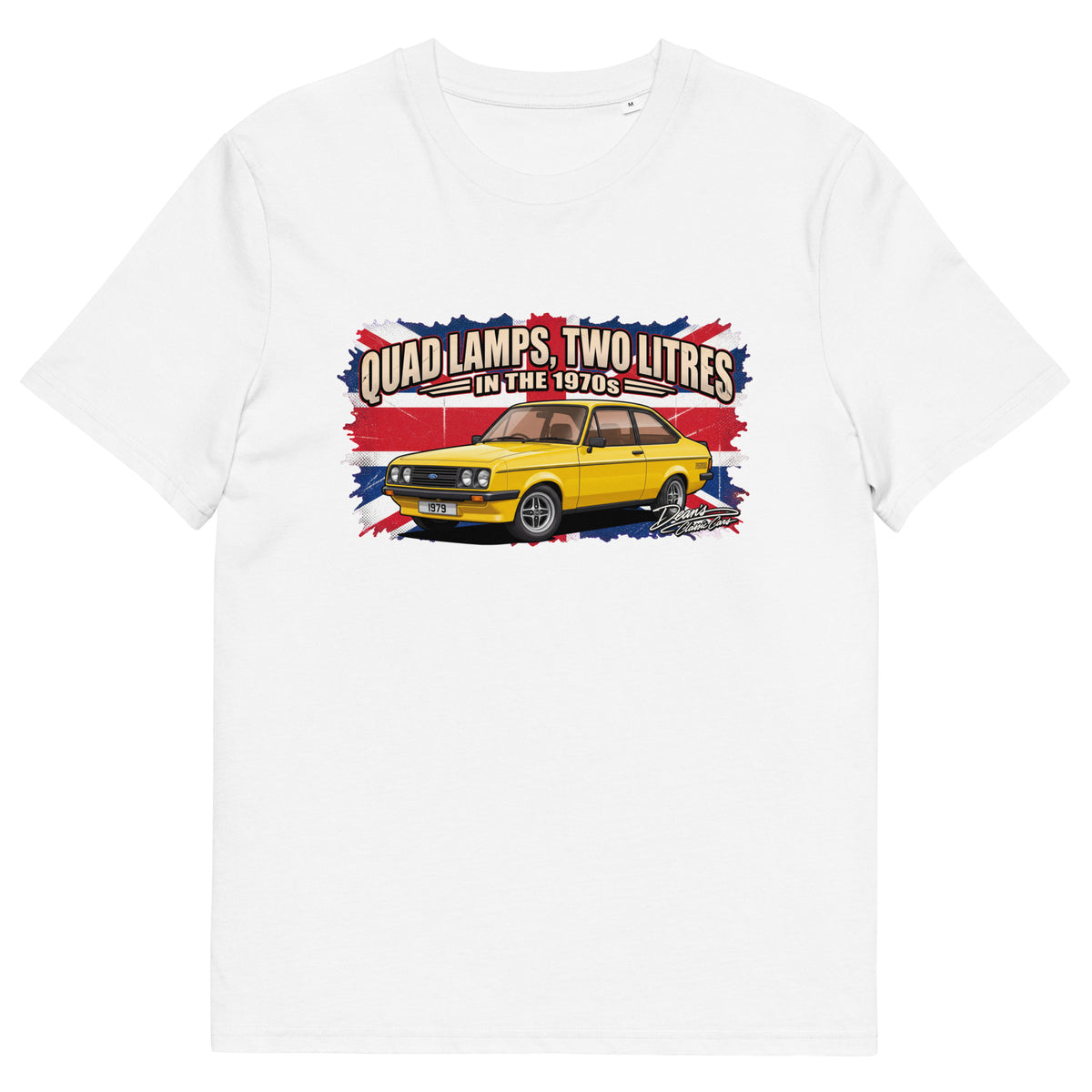 Escort RS2000 Signal Yellow T-Shirt - Dean's Classic Cars
