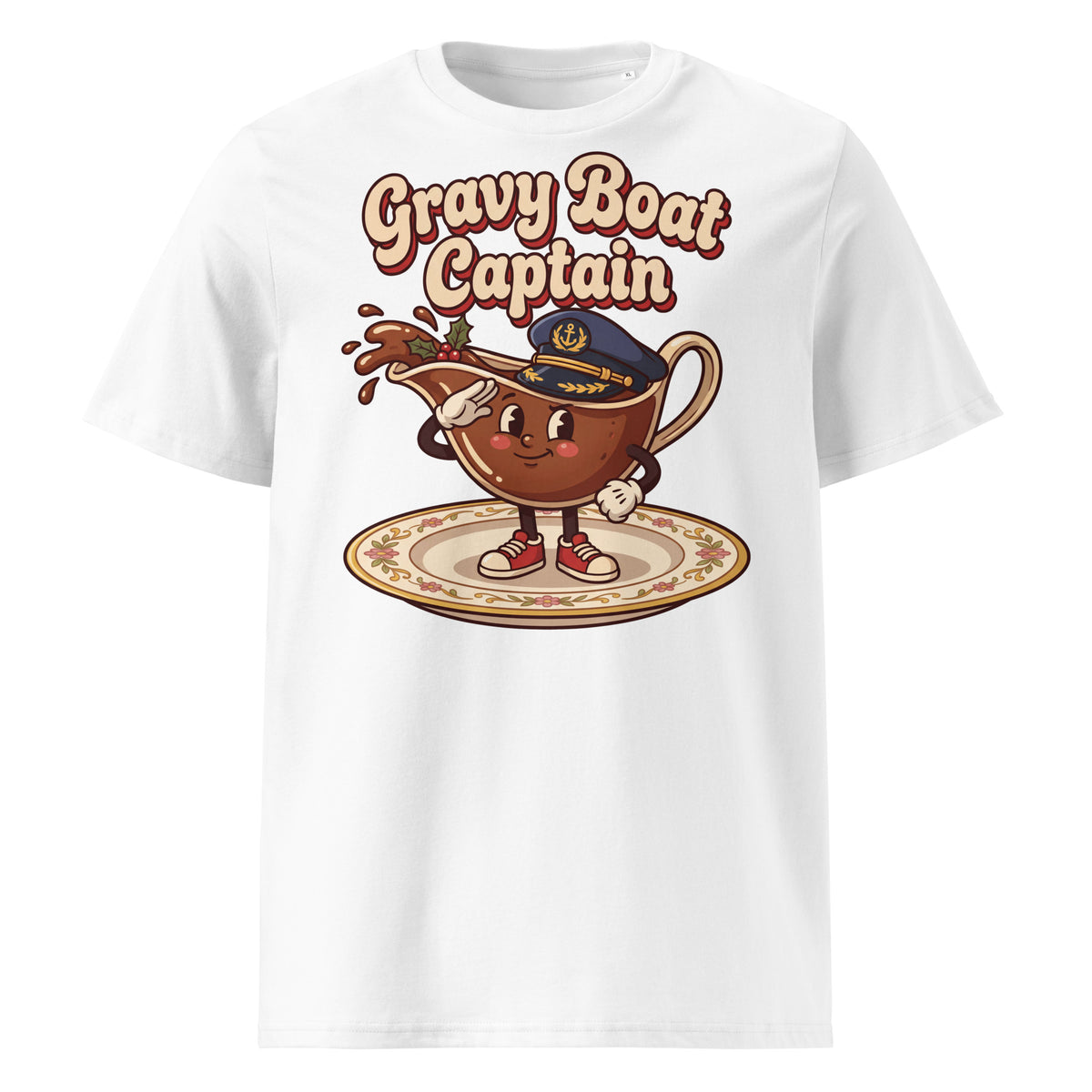 Gravy Boat Captain Christmas T-Shirt - Ricki Robin