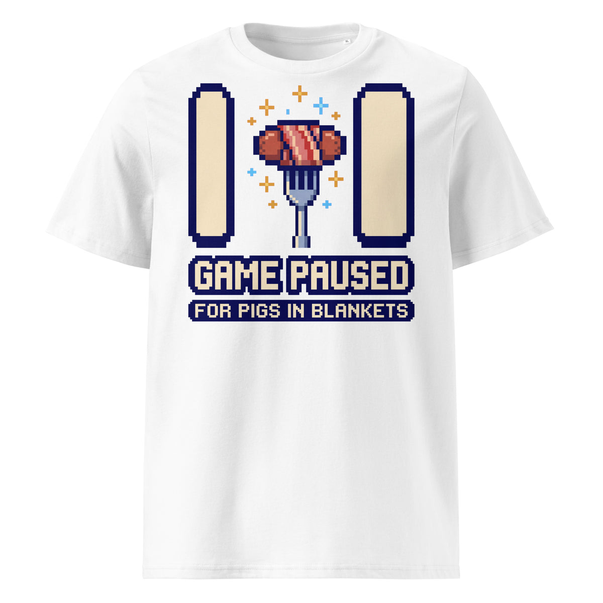 Game Paused For Pigs In Blankets Christmas T-Shirt - Ricki Robin