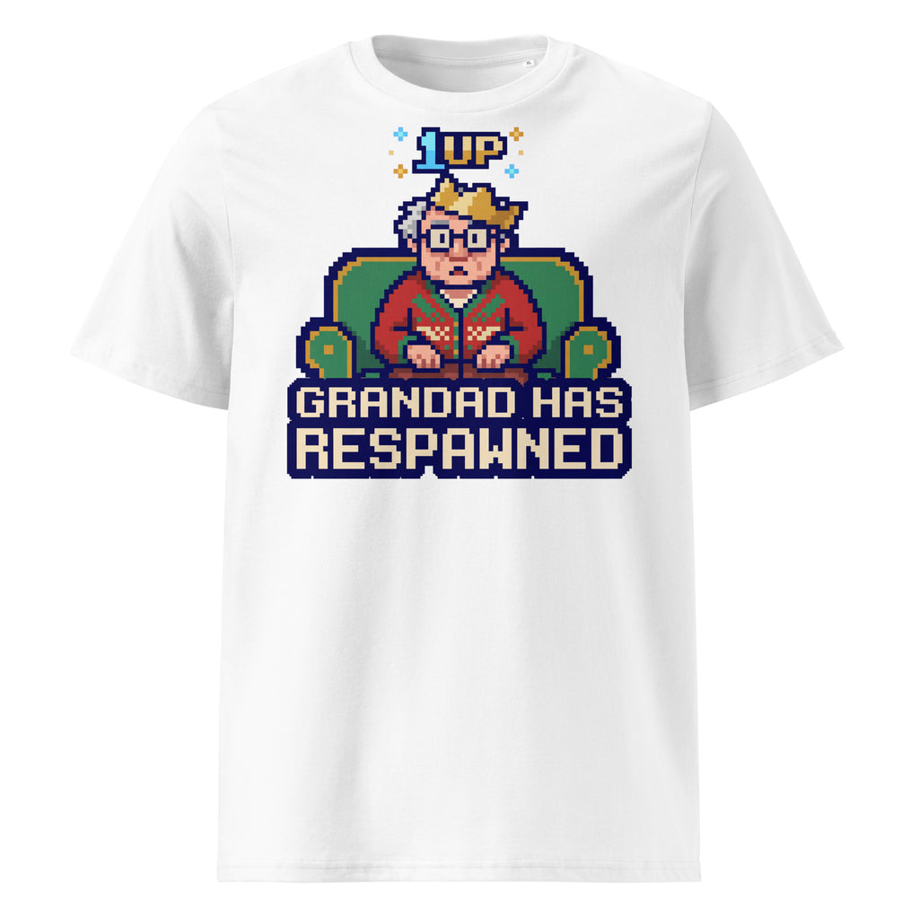 Grandad Has Respawned Christmas T-Shirt - Ricki Robin