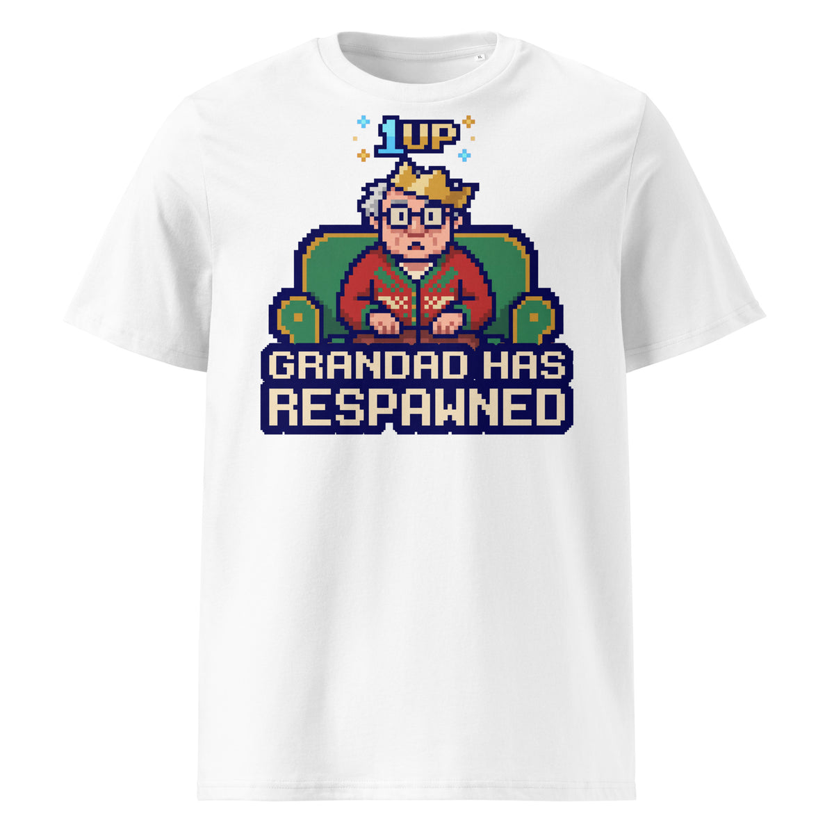 Grandad Has Respawned Christmas T-Shirt - Ricki Robin