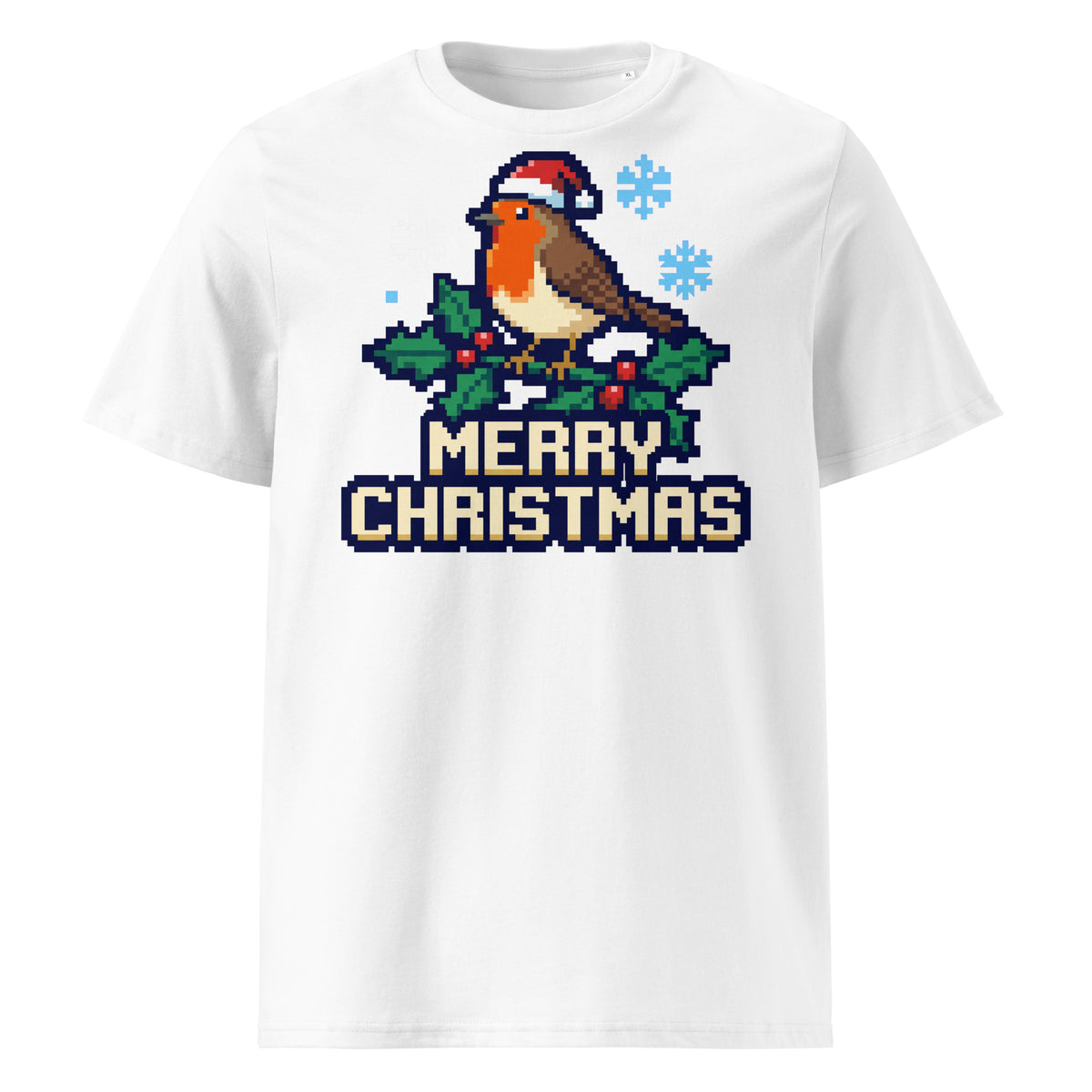 8-Bit Robin Christmas T-Shirt - Ricki Robin