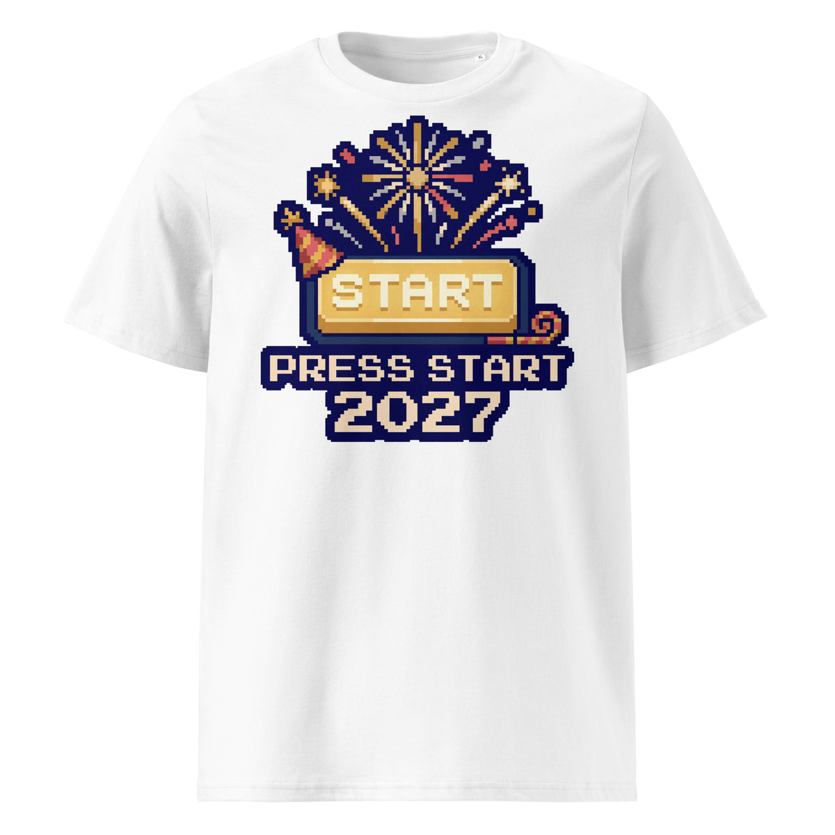 Press Start 2027 New Year T-Shirt - Ricki Robin