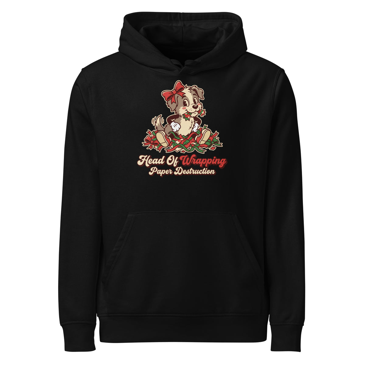 Head Of Wrapping Paper Destruction Christmas Hoodie - Ricki Robin