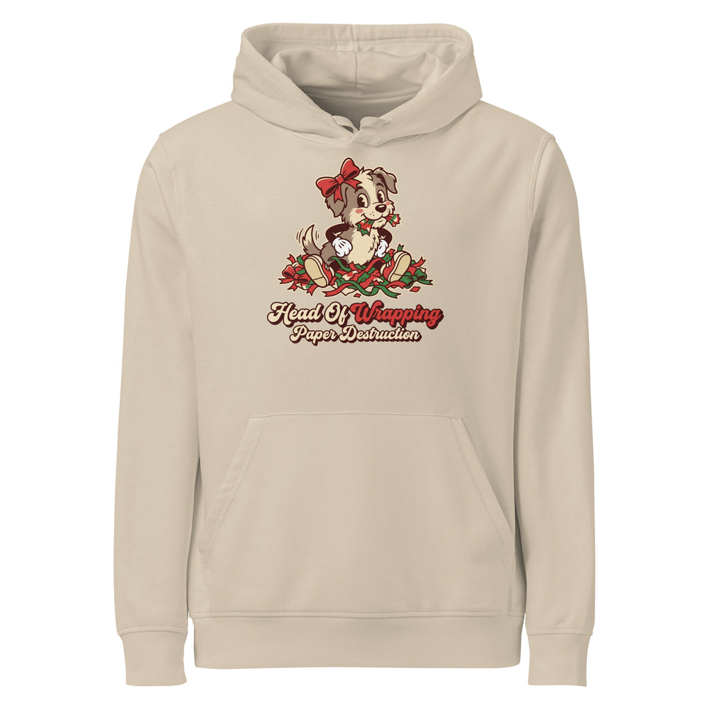 Head Of Wrapping Paper Destruction Christmas Hoodie - Ricki Robin