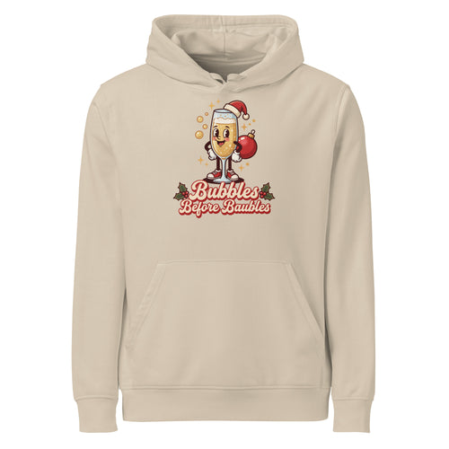 Bubbles Before Baubles Christmas Hoodie - Ricki Robin