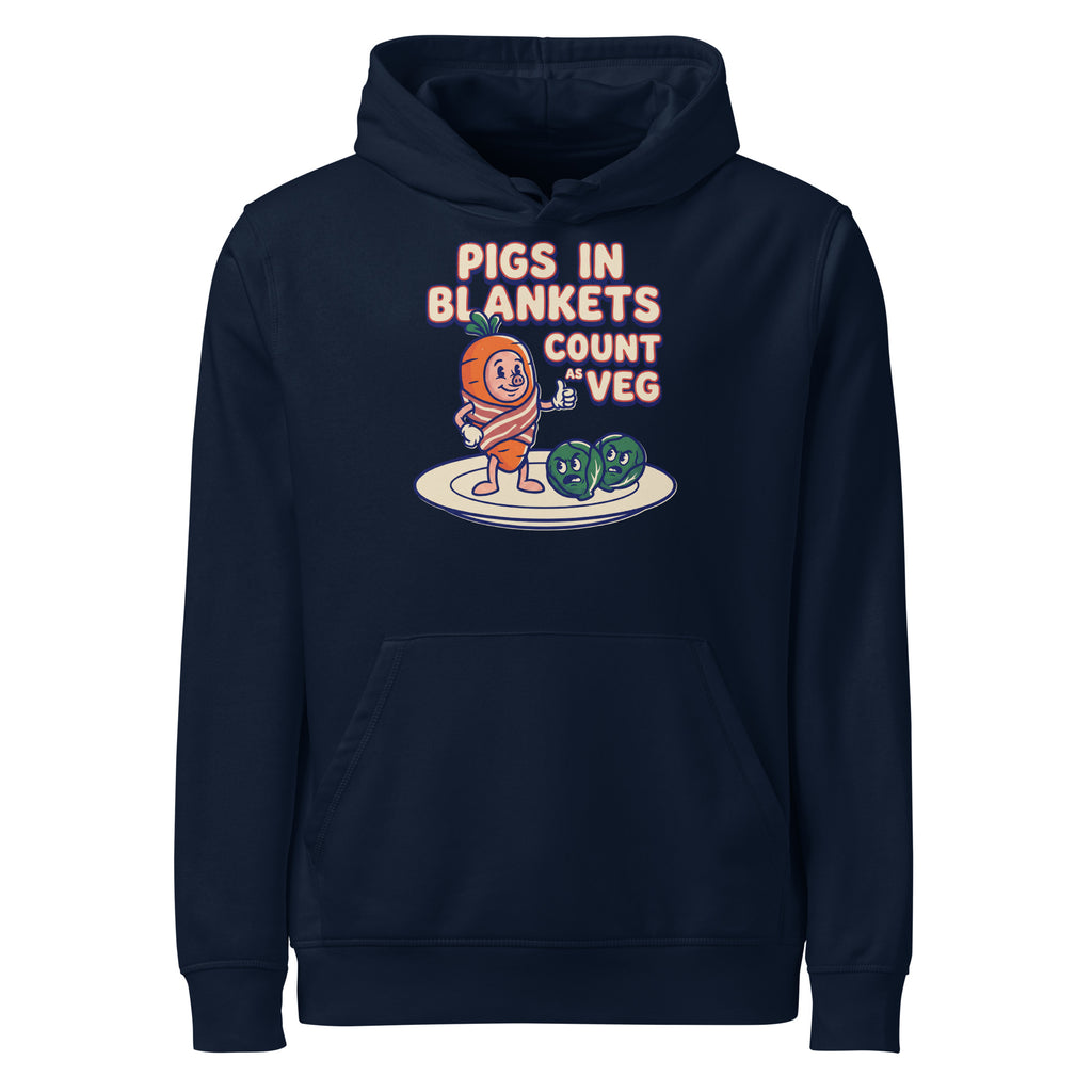Pigs In Blankets Count As Veg Christmas Hoodie - Ricki Robin