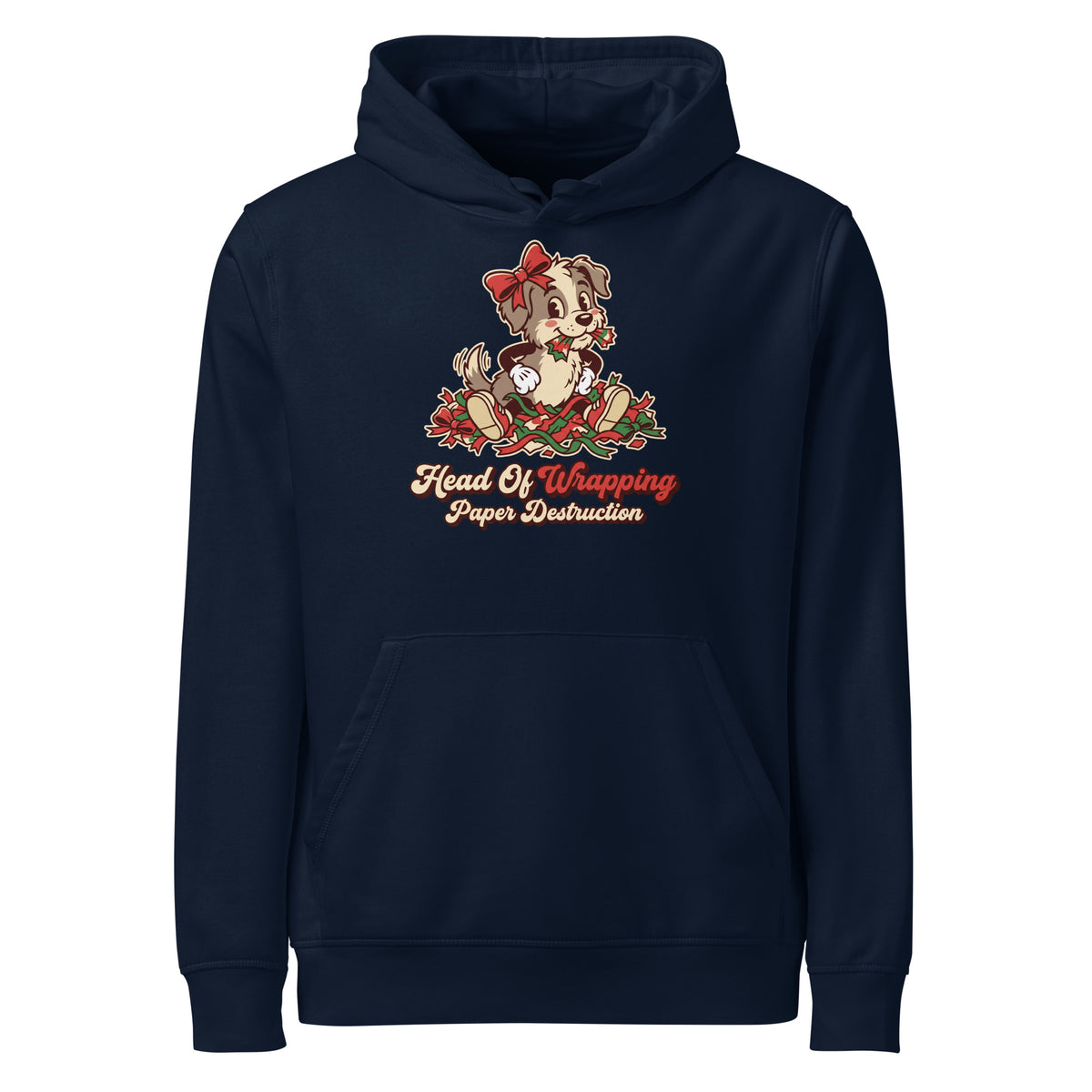 Head Of Wrapping Paper Destruction Christmas Hoodie - Ricki Robin