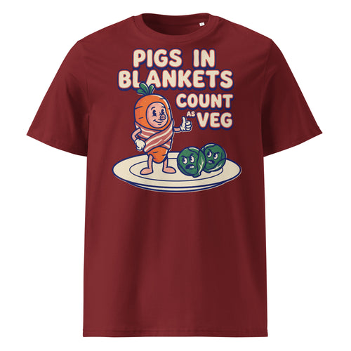 Pigs In Blankets Count As Veg Christmas T-Shirt - Ricki Robin