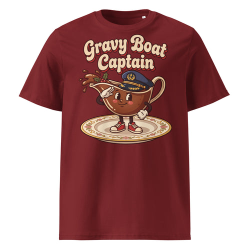 Gravy Boat Captain Christmas T-Shirt - Ricki Robin