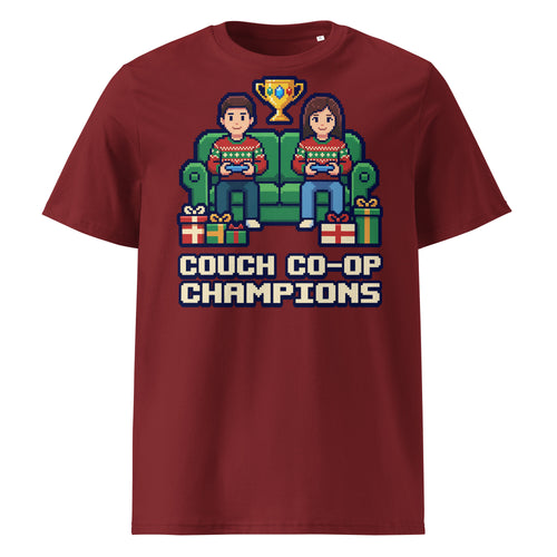 Couch Co-op Champions Christmas T-Shirt - Ricki Robin