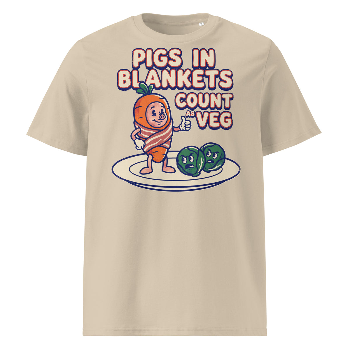 Pigs In Blankets Count As Veg Christmas T-Shirt - Ricki Robin
