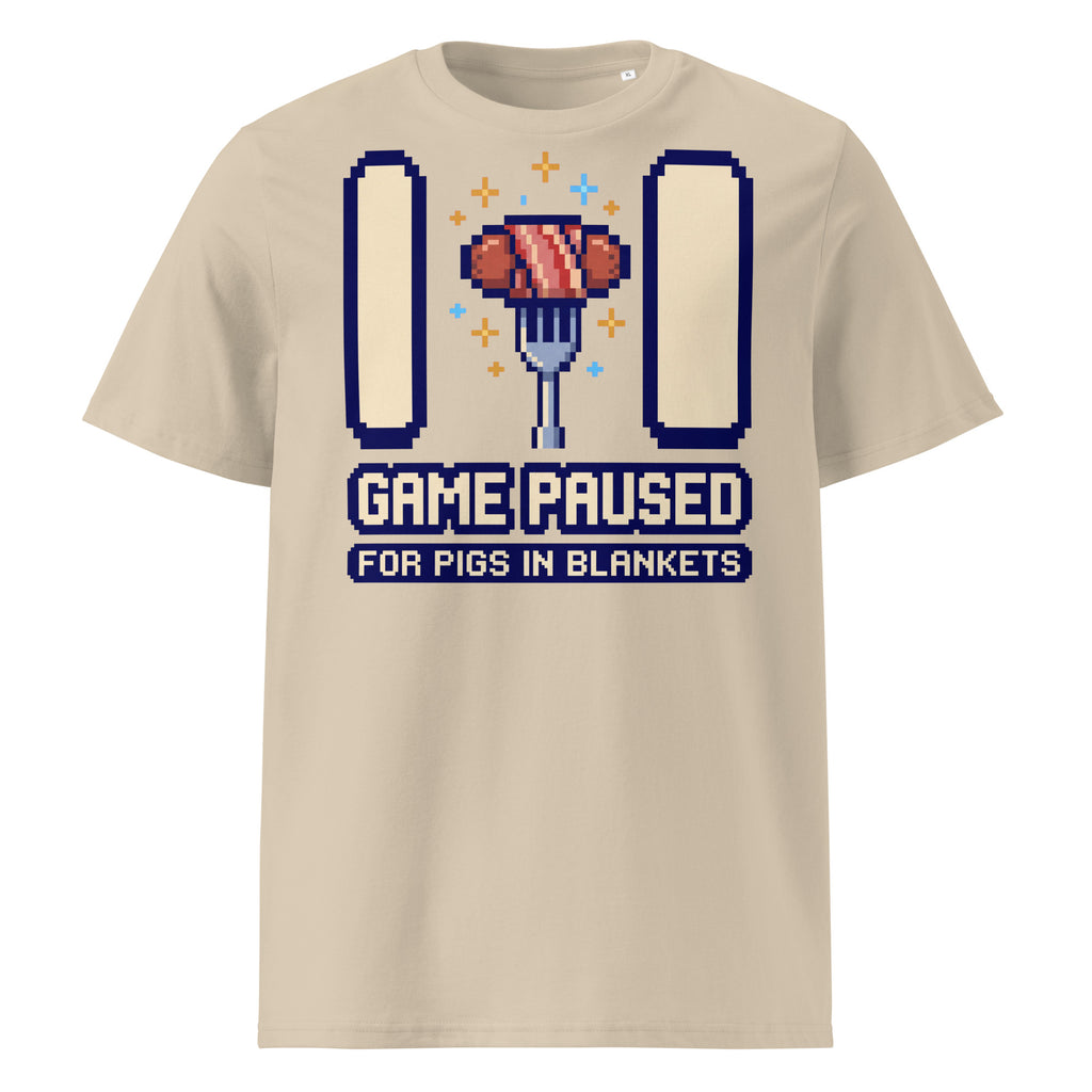 Game Paused For Pigs In Blankets Christmas T-Shirt - Ricki Robin