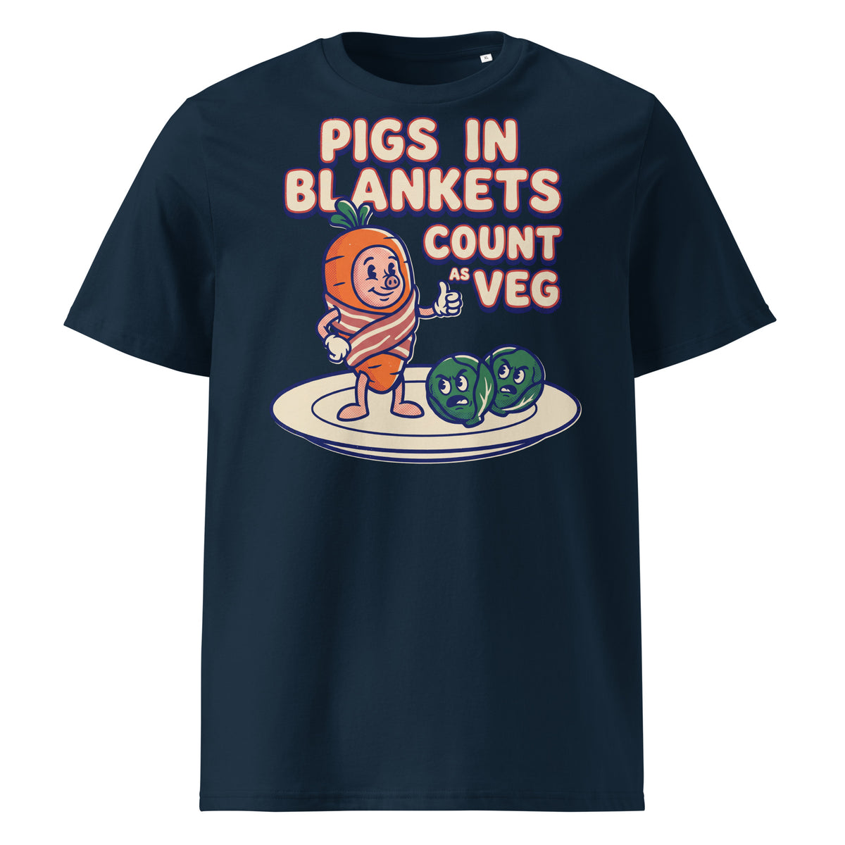Pigs In Blankets Count As Veg Christmas T-Shirt - Ricki Robin