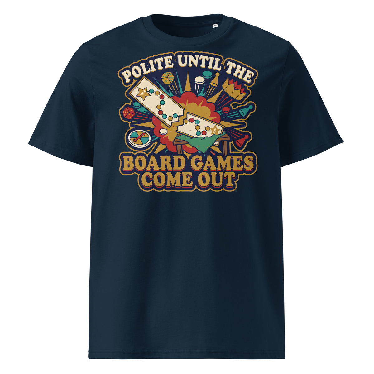 Polite Until The Board Games Come Out Christmas T-Shirt - Ricki Robin