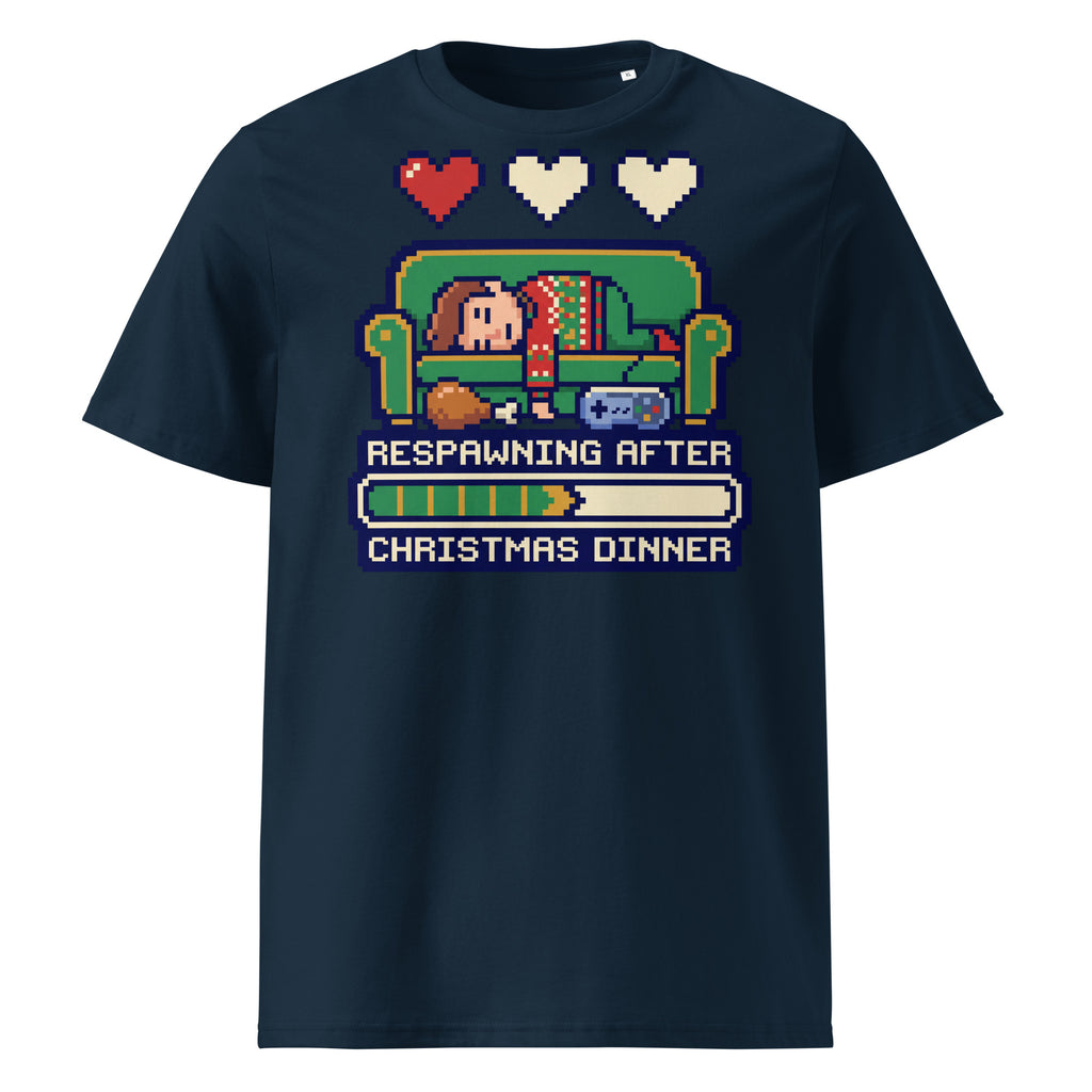 Respawning After Christmas Dinner T-Shirt - Ricki Robin