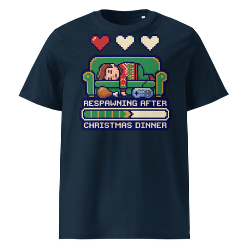 Respawning After Christmas Dinner T-Shirt - Ricki Robin