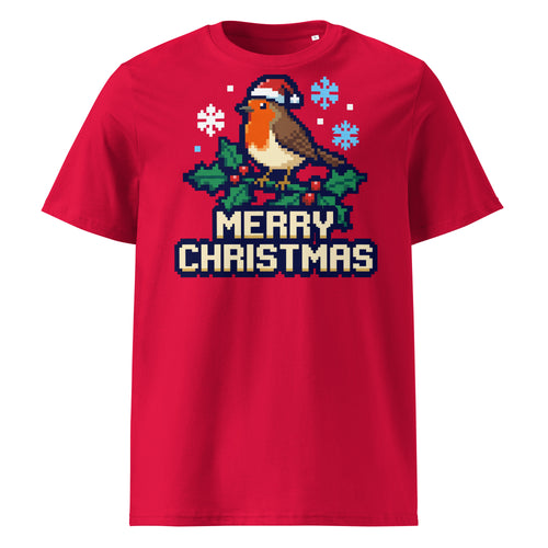 8-Bit Robin Christmas T-Shirt - Ricki Robin