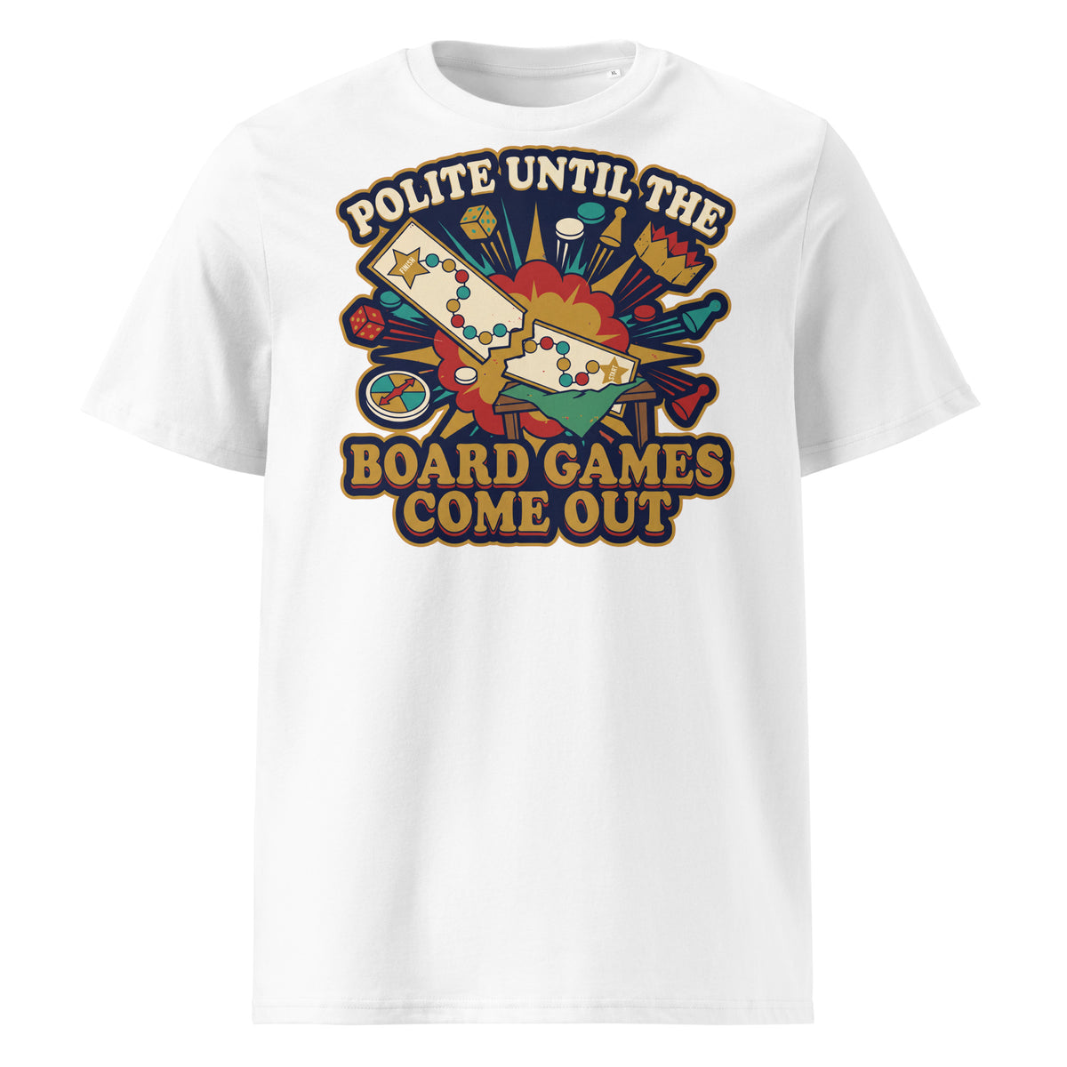 Polite Until The Board Games Come Out Christmas T-Shirt - Ricki Robin