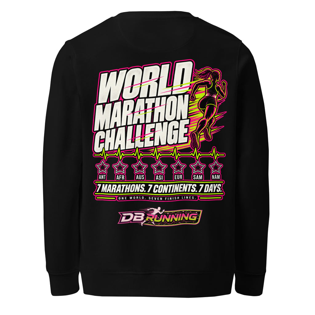 World Marathon Challenge Female - Mid-Weight Sweatshirt - DB Running