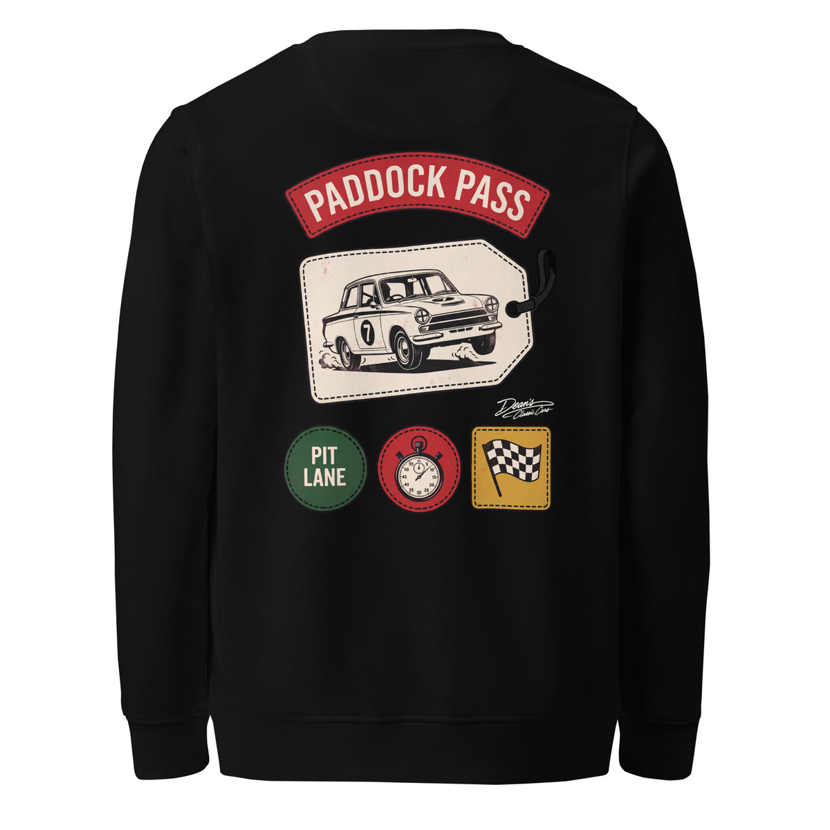 Cortina Paddock Pass Seven Mid-Weight Sweatshirt - Dean's Classic Cars