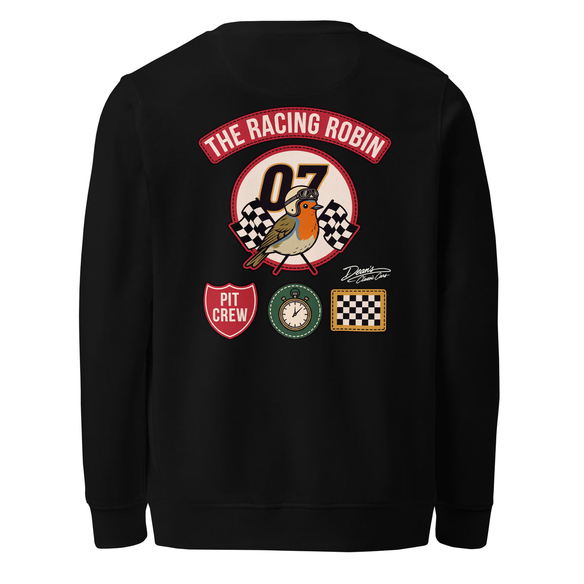 Racing Robin Pit Crew Mid-Weight Sweatshirt - Dean's Classic Cars