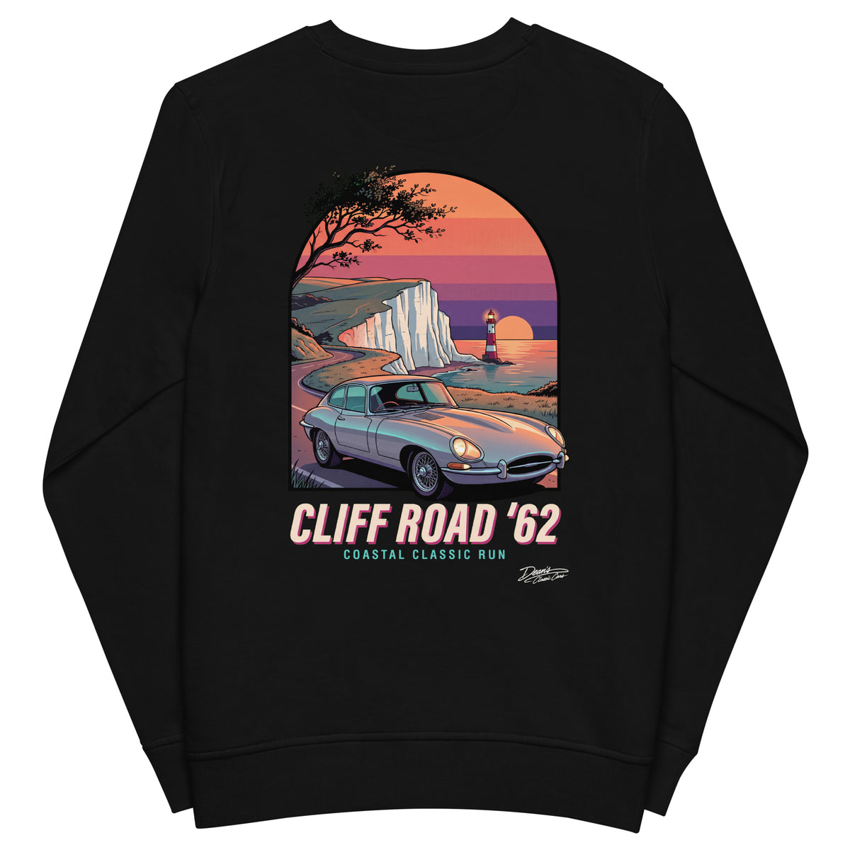 E Type Cliff Road Mid-Weight Sweatshirt - Dean's Classic Cars