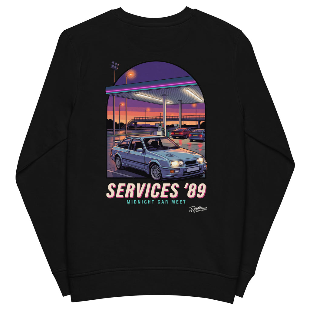 Sierra Cosworth Midnight Services Mid-Weight Sweatshirt - Dean's Classic Cars
