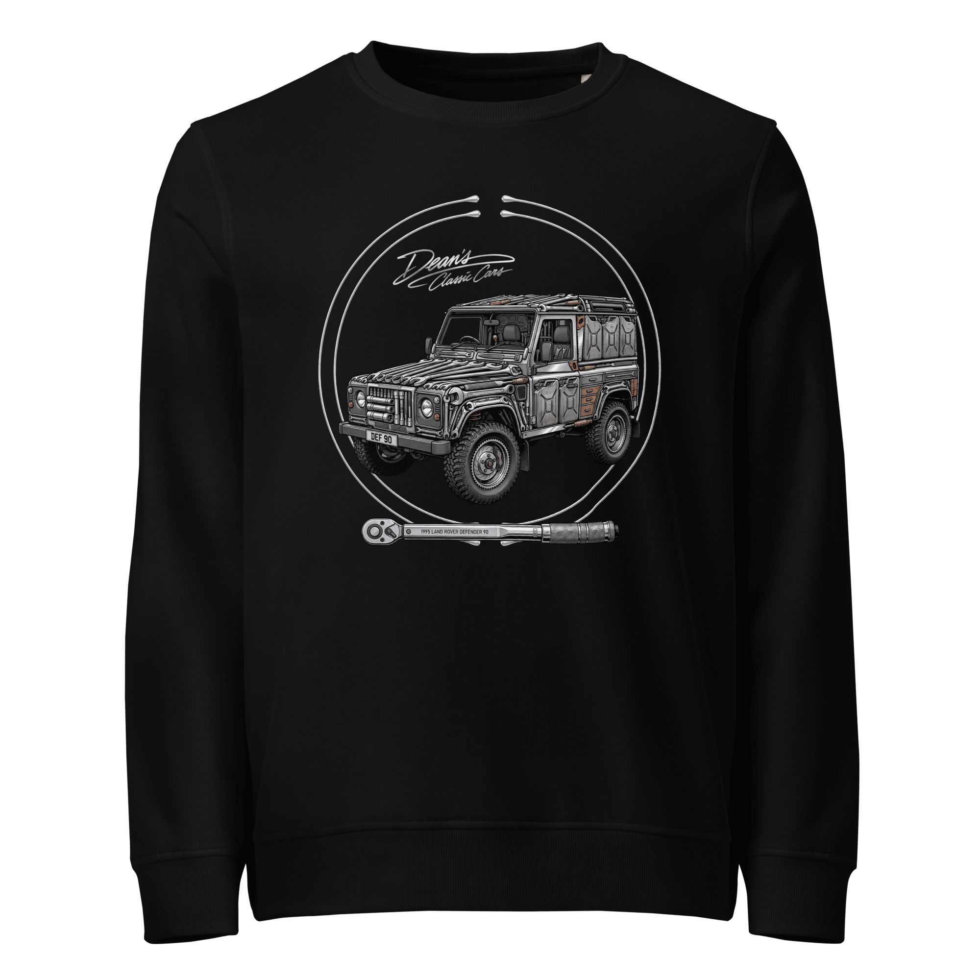 Defender Ninety Jerry Can Mid-Weight Sweatshirt - Dean's Classic Cars