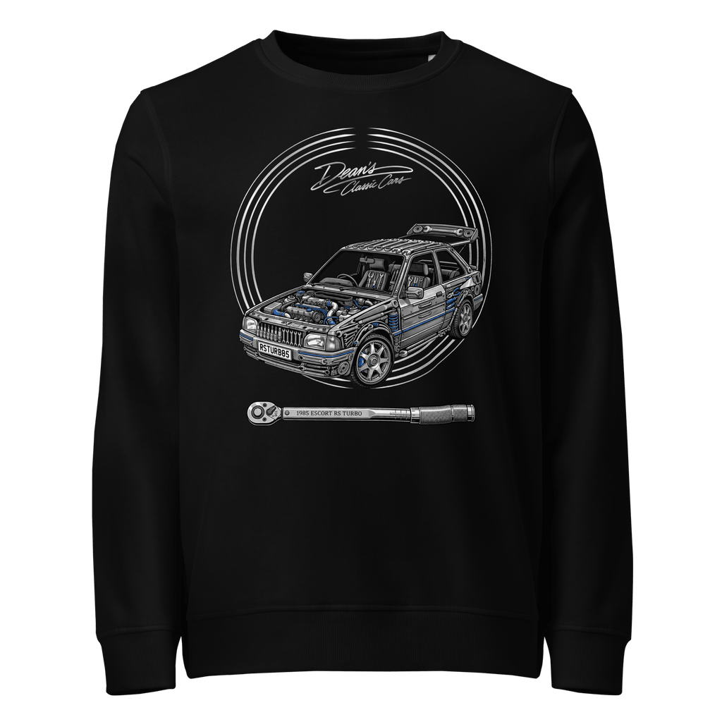 RS Turbo Bonnet Bared Mid-Weight Sweatshirt - Dean's Classic Cars
