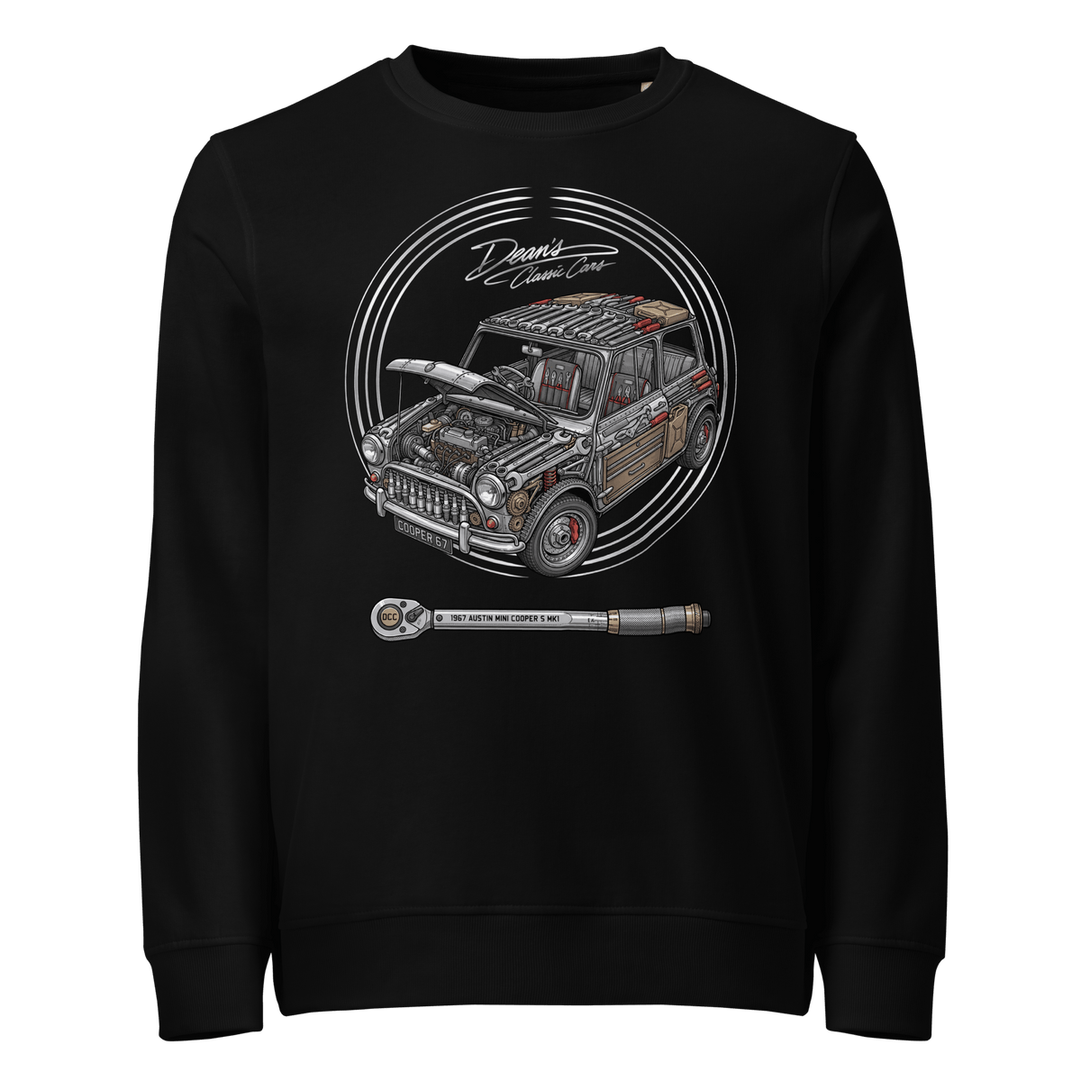 Cooper S Spanner Roof Mid-Weight Sweatshirt - Dean's Classic Cars